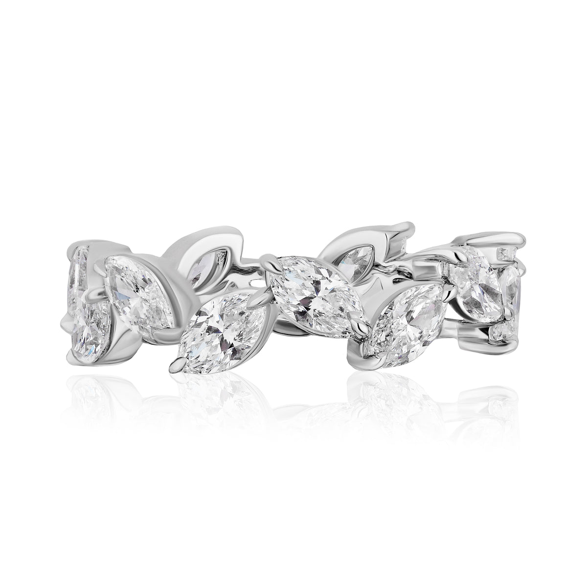 Alternating Marquise Diamond Eternity Band