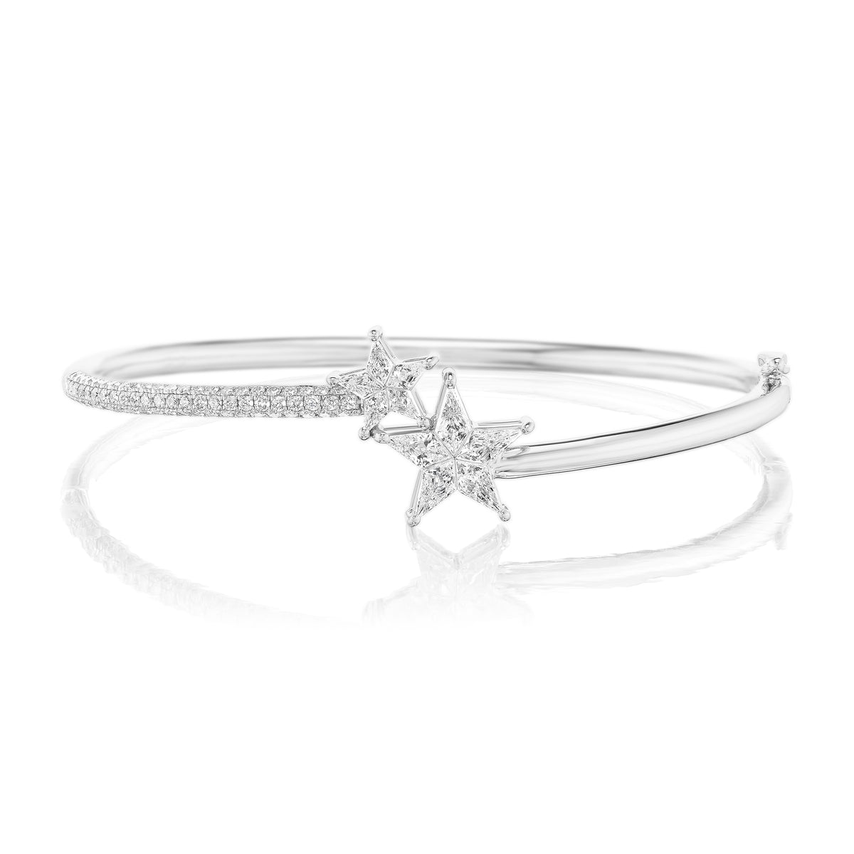 Celestial Shooting Stars Diamond Pavé Bangle