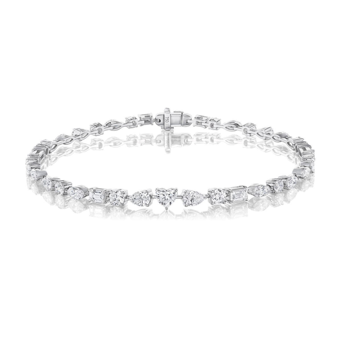 East-West Mixed Shape Tennis Bracelet