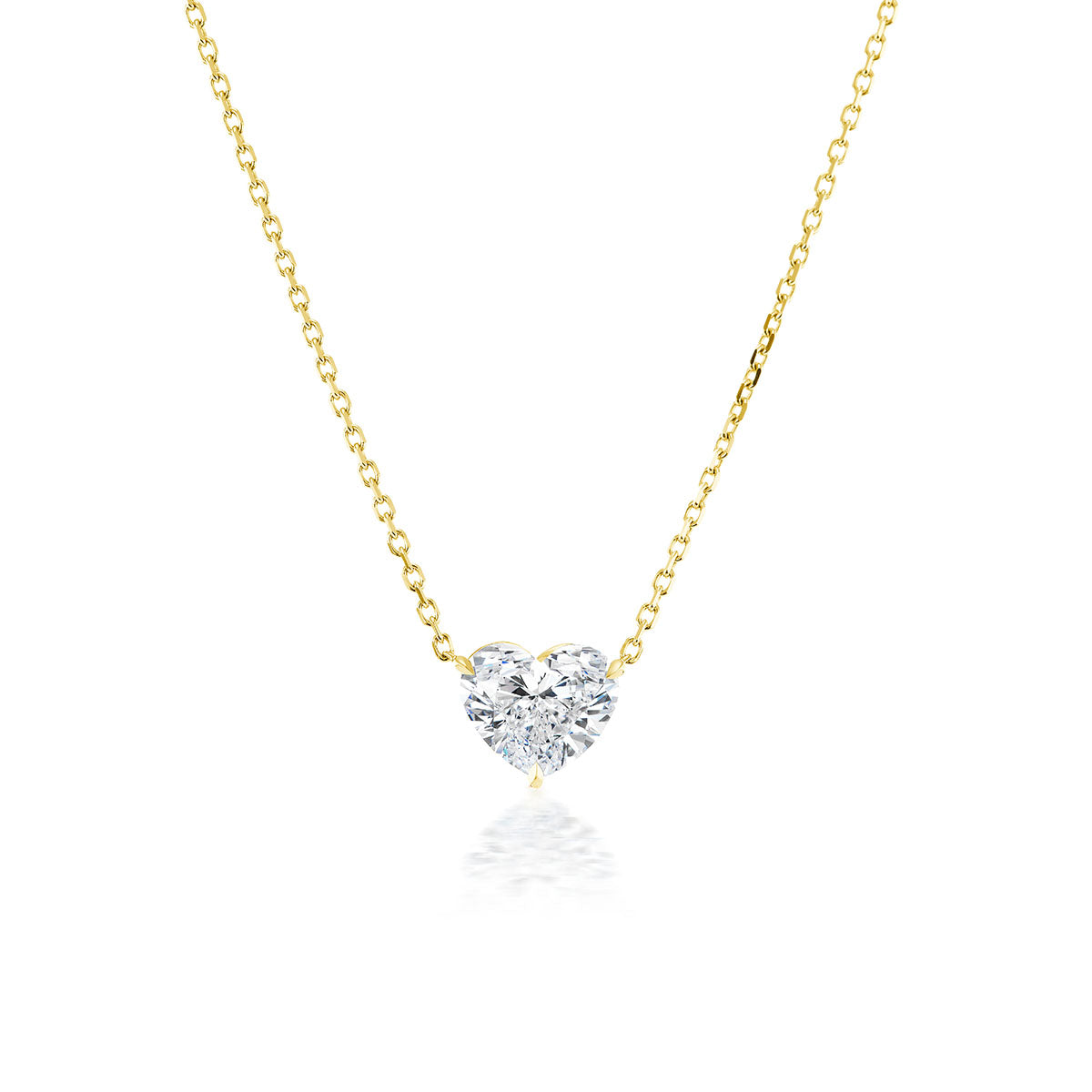 Heart Shaped Diamond Pendant