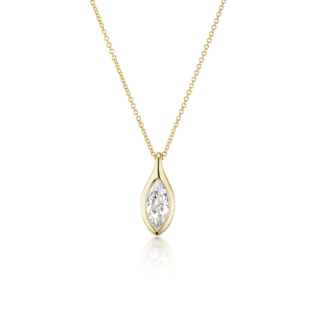 Marquise diamond pendant on sale settings