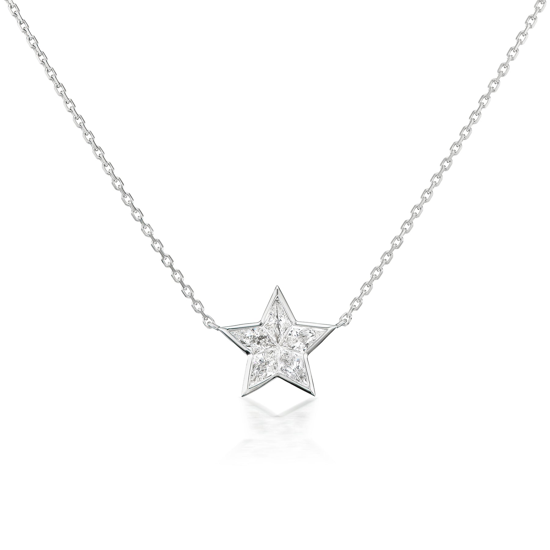 Bezel Set Diamond Star Pendant