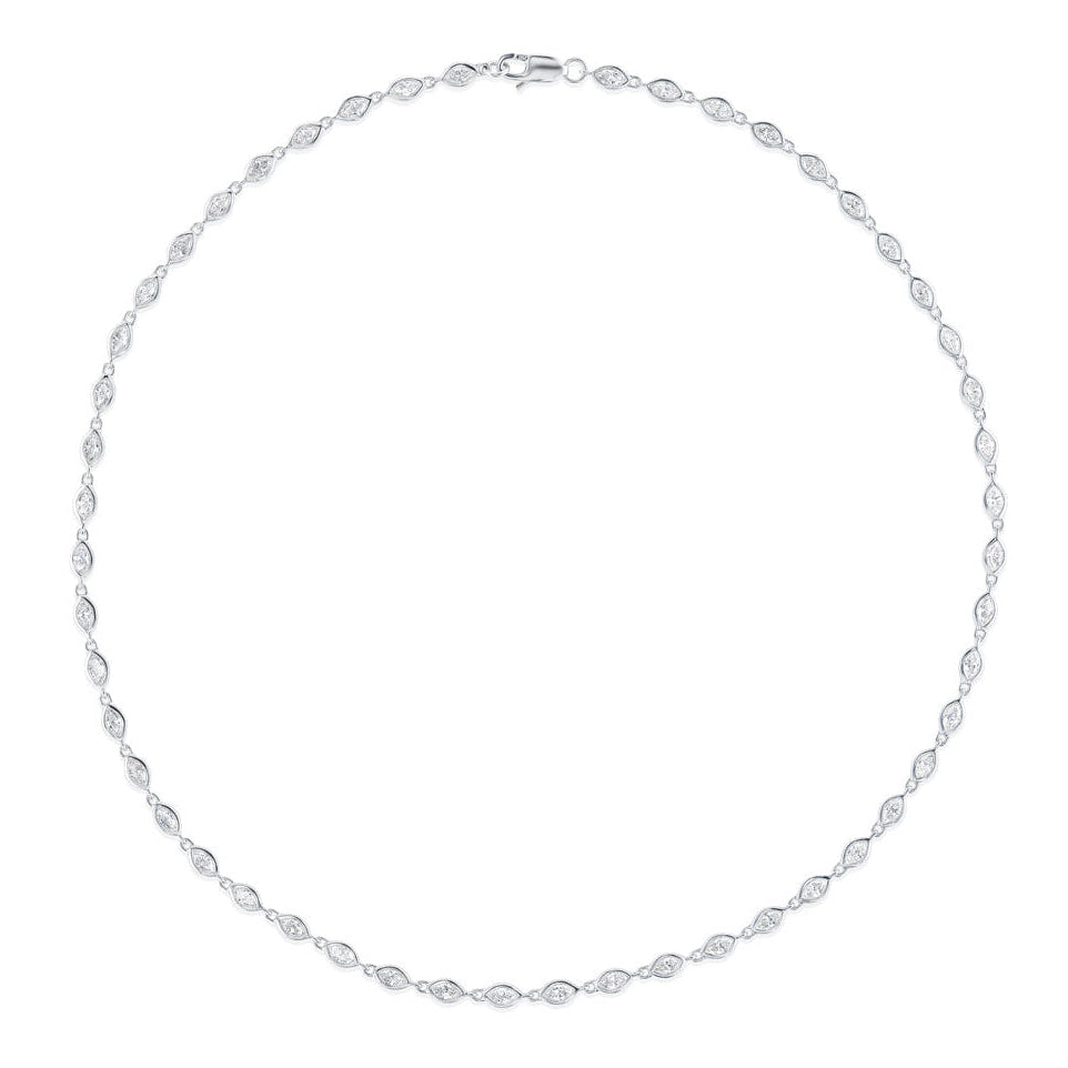 Chasing Marquise Tennis Necklace
