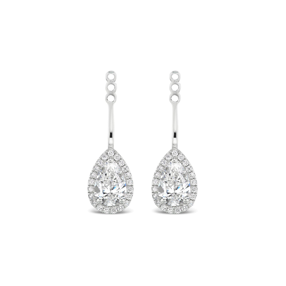 Pear Diamond Pavé Ear Jackets