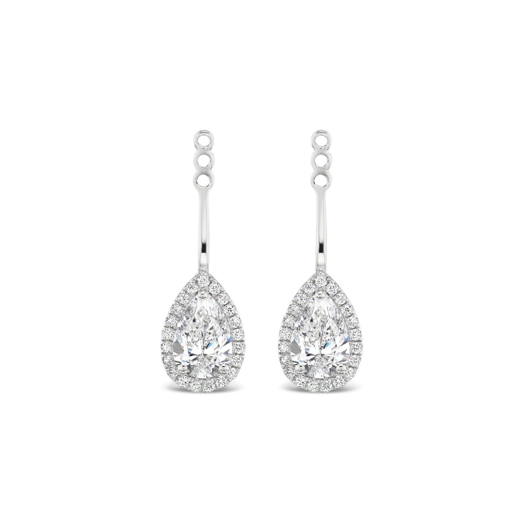 Pear Diamond Pavé Ear Jackets