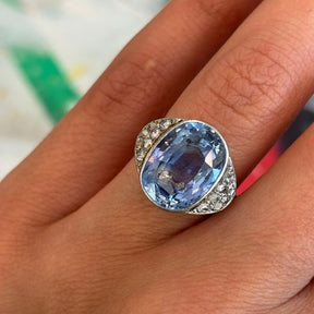 Sapphire and Diamond Ring
