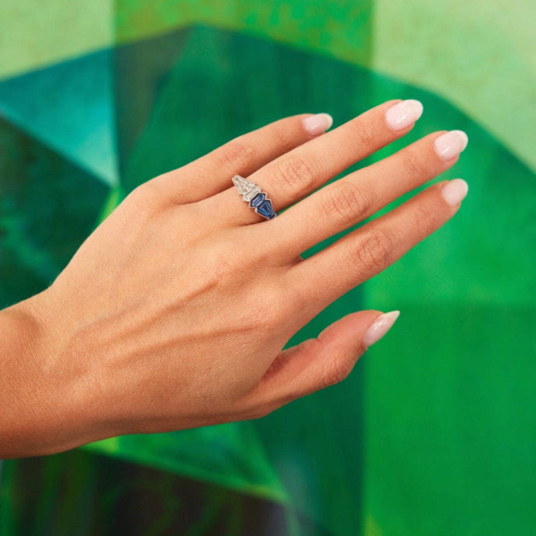 Sapphire and Diamond Ring