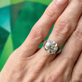 Platinum and Diamond Ring