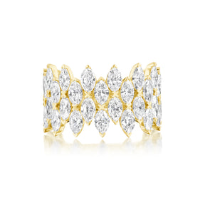Multi Tier Marquise Diamond Eternity Band