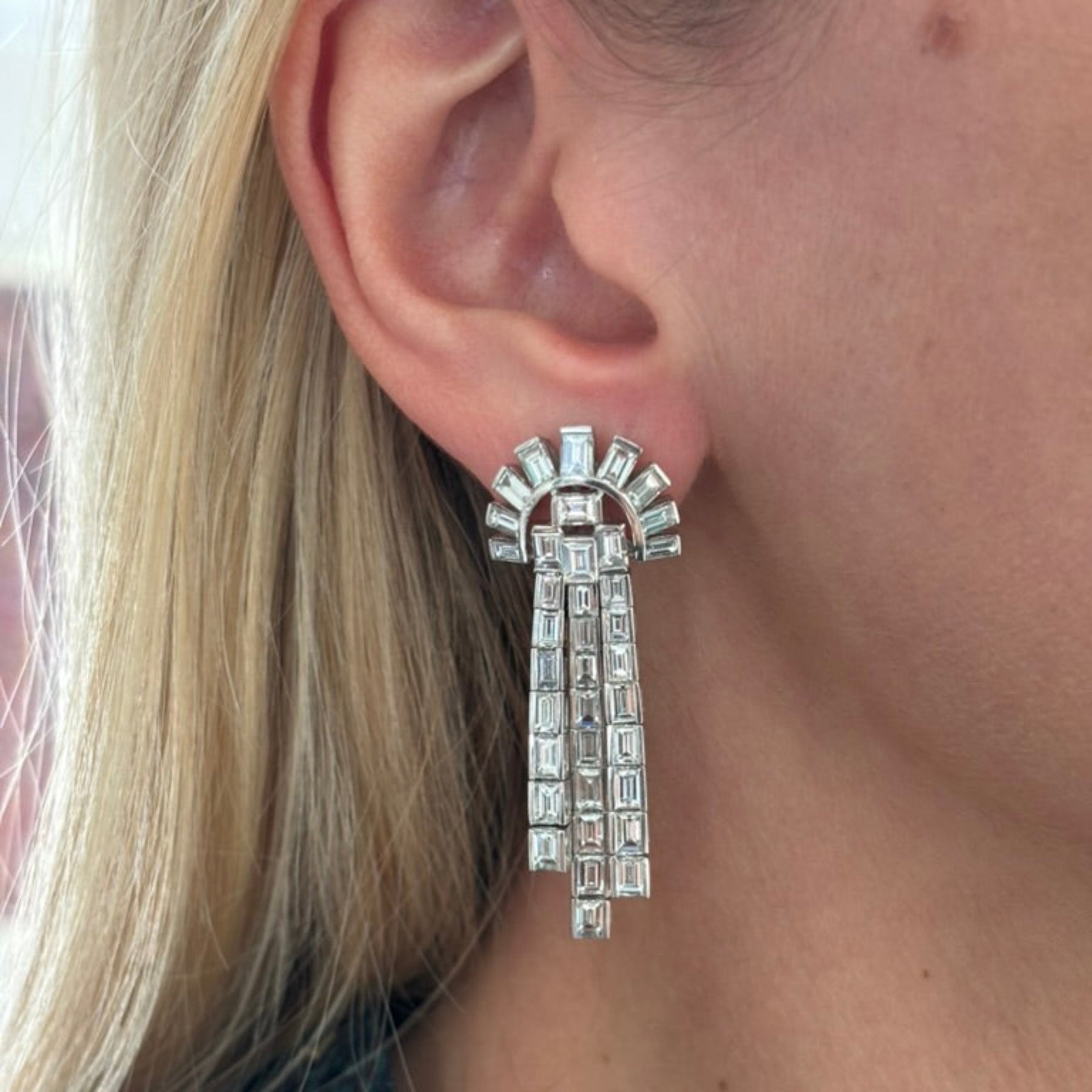 Pair of Diamond Earclips
