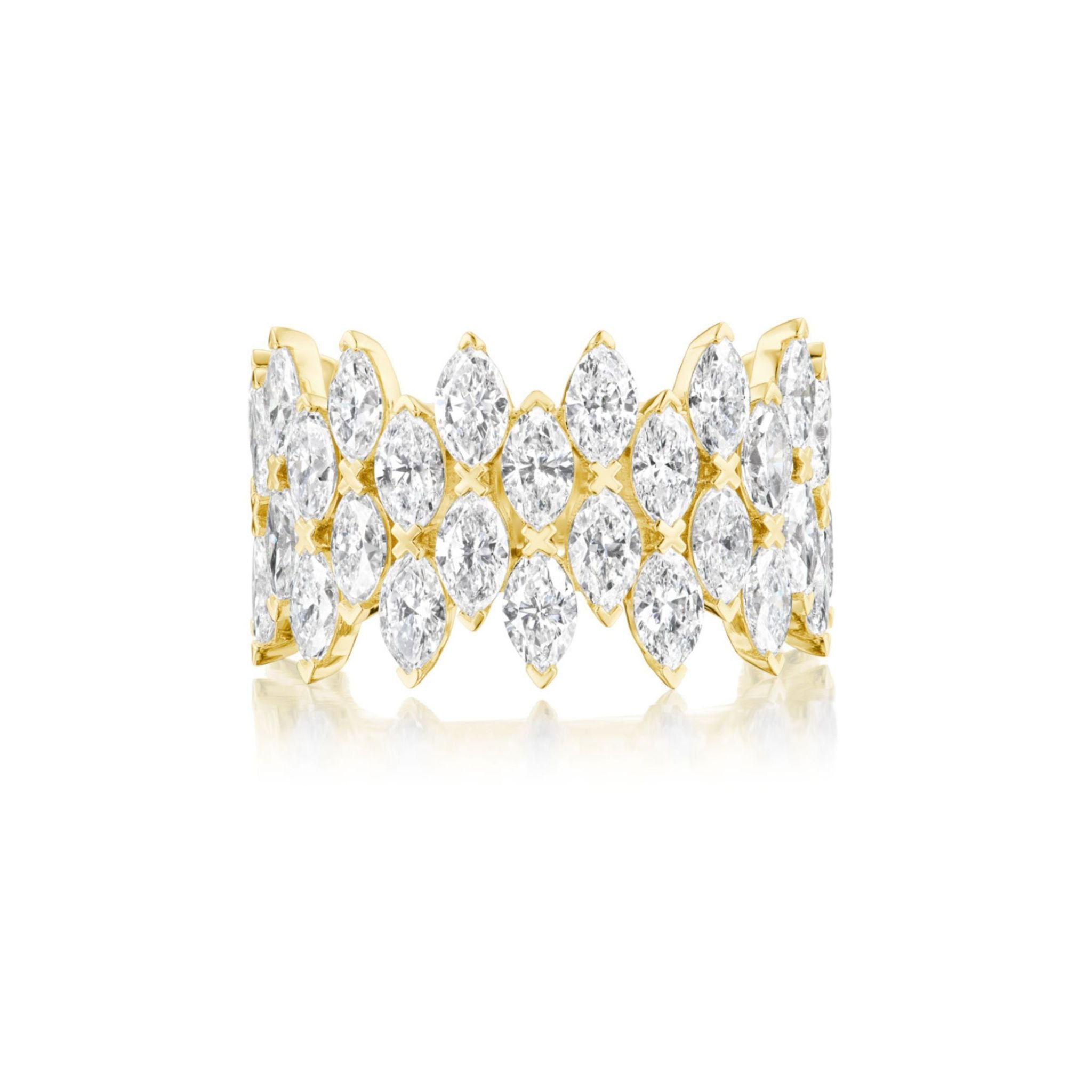Multi Tier Marquise Diamond Eternity Band