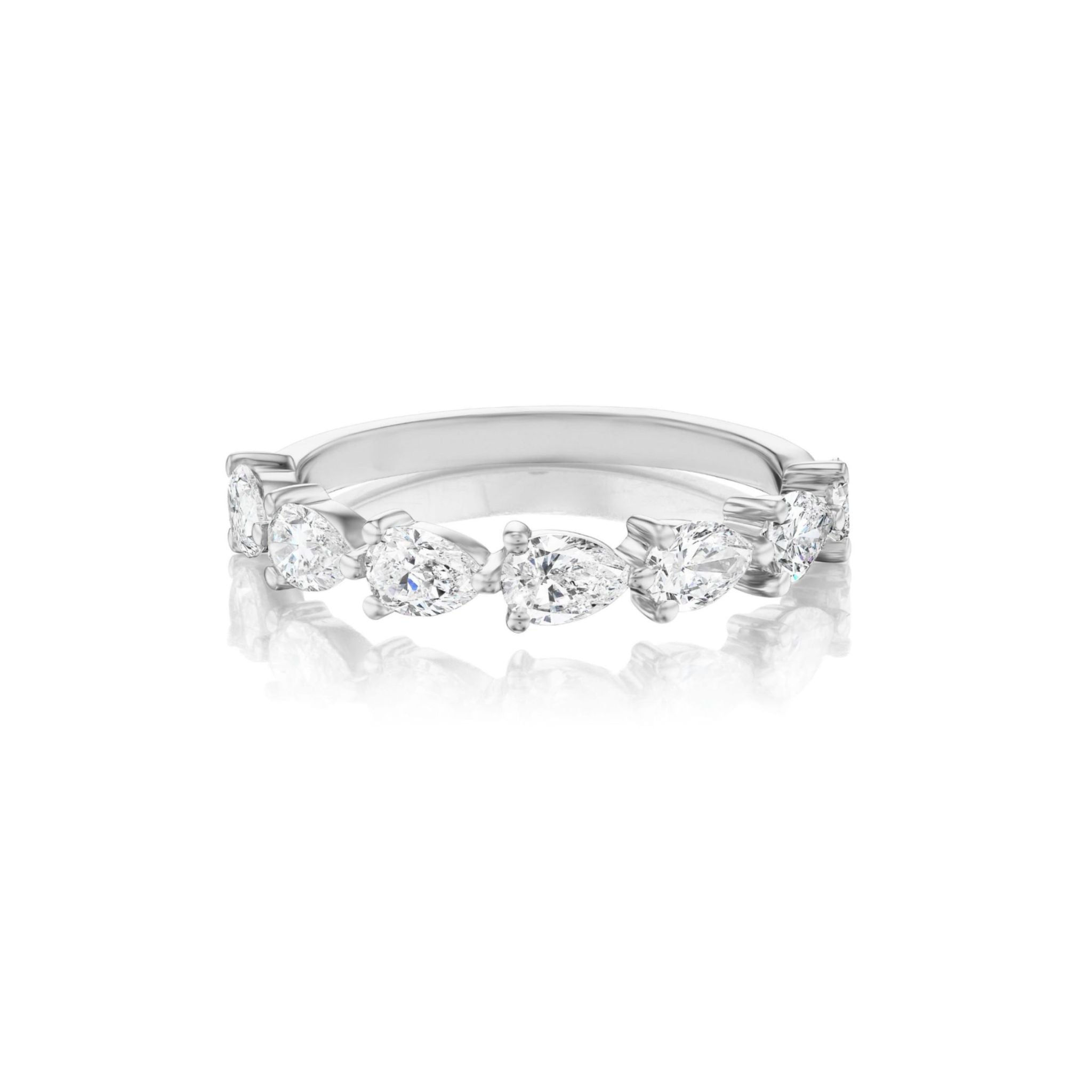 Chasing Pears Diamond Half Eternity Band