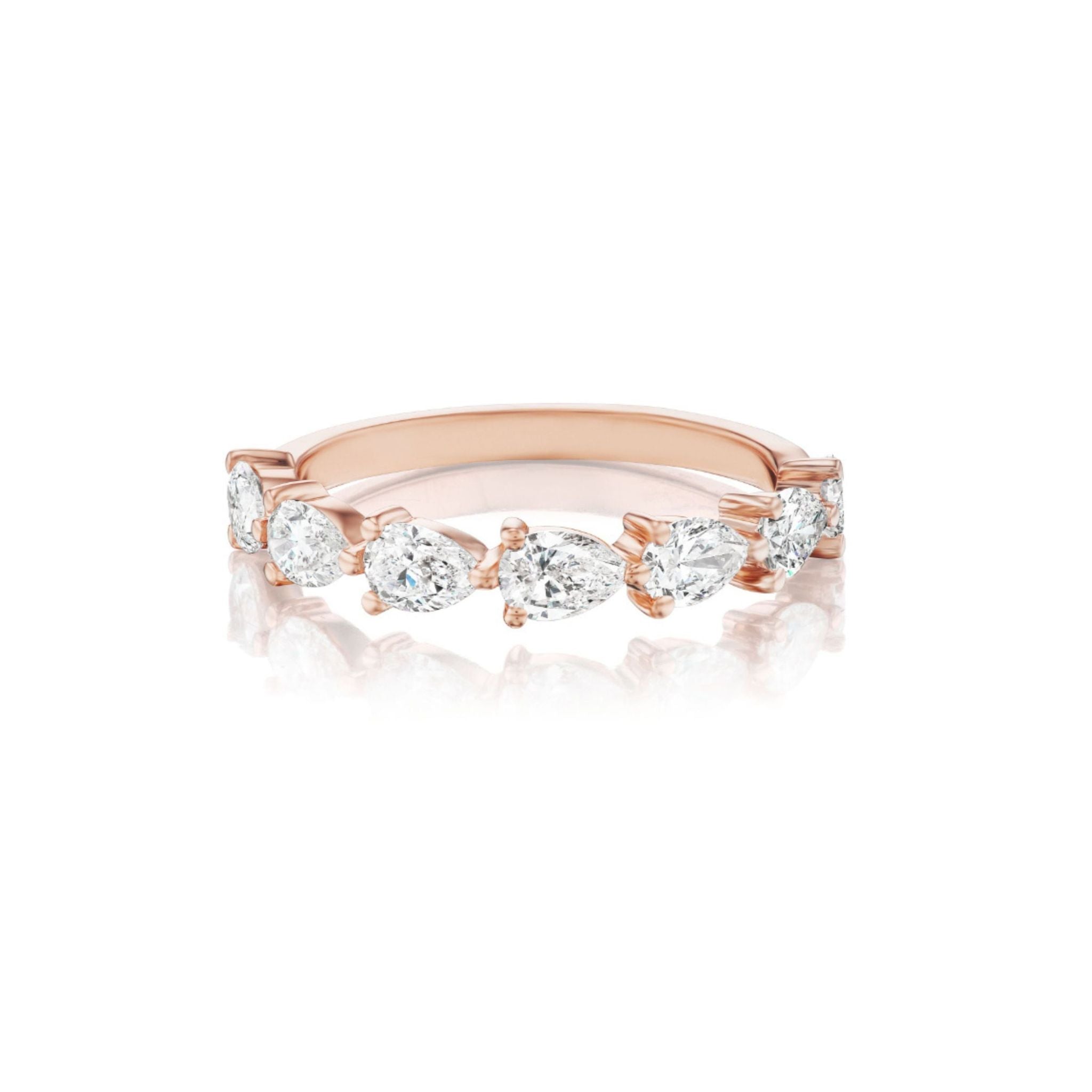 Chasing Pears Diamond Half Eternity Band