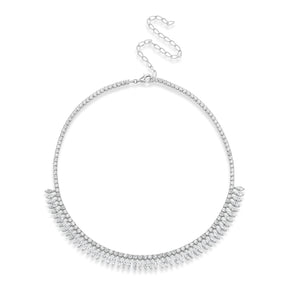 Marquise Deco Diamond Necklace