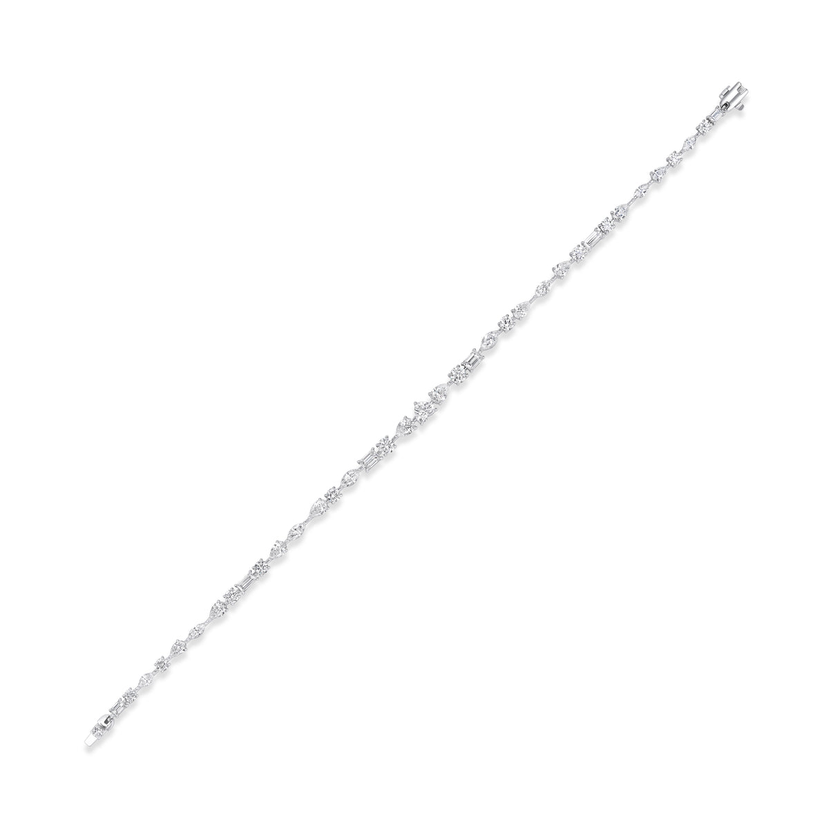 East-West Mixed Shape Tennis Bracelet