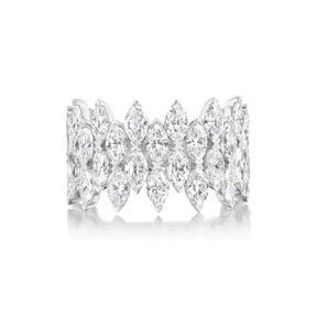 Multi Tier Marquise Diamond Eternity Band