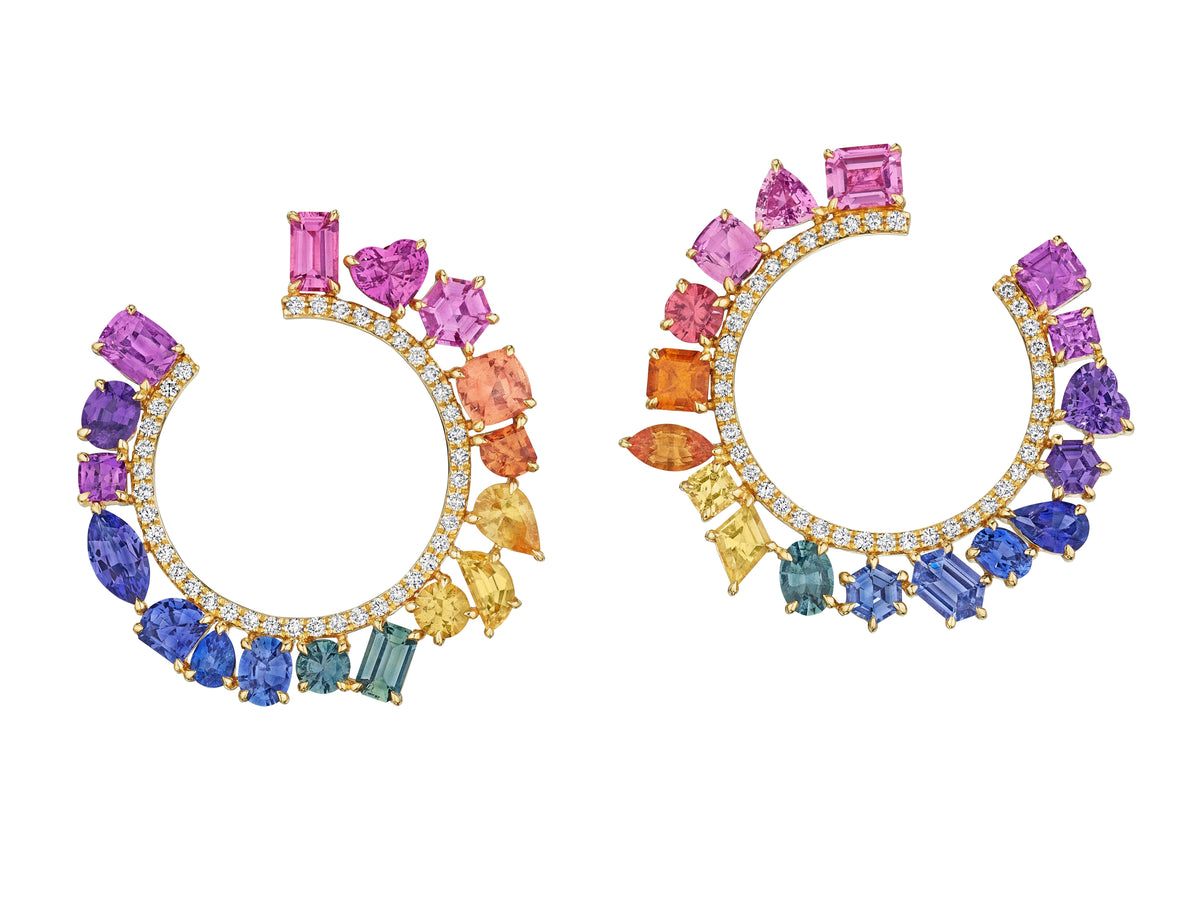 Chroma Pavé Front-to-Back Hoops