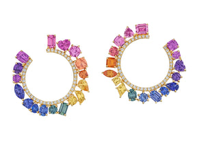 Chroma Pavé Front-to-Back Hoops