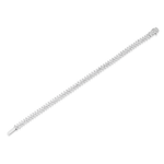 The North-South Set Diamond Marquise Tennis Bracelet in White Gold is a delicate and sophisticated bracelet, showcasing a single row of marquise-shaped diamonds set closely together in 18k white gold, displayed on a plain white background.