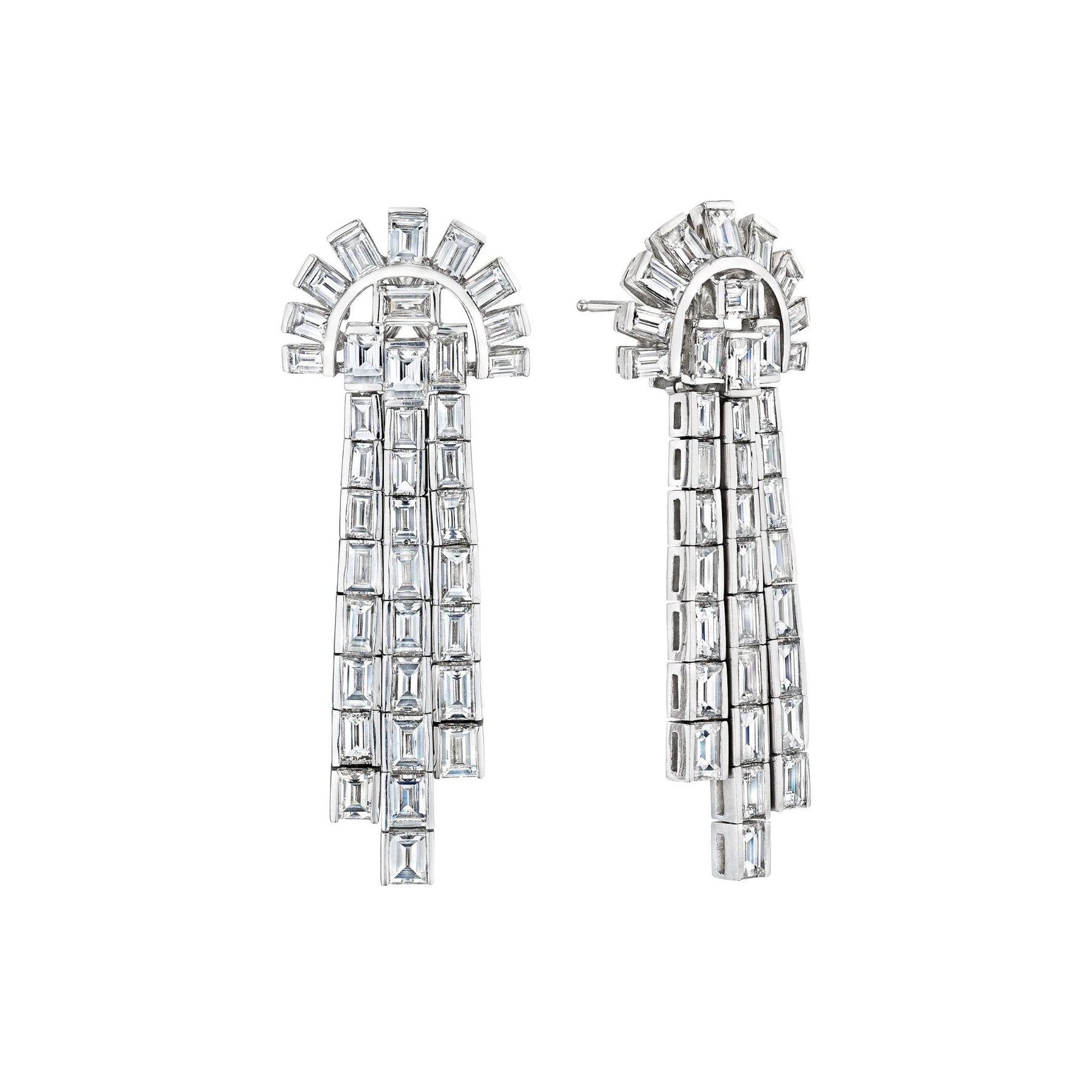 Pair of Diamond Earclips