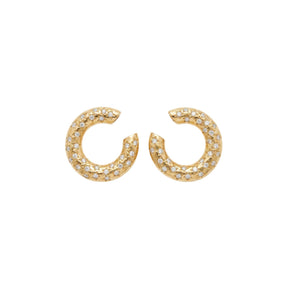 Pair of Gold and Diamond Earclips