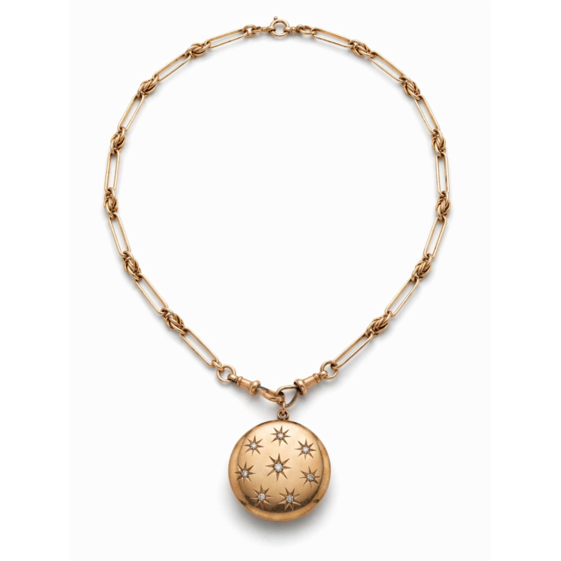 Antique Gold Watch Chain and Victorian Locket