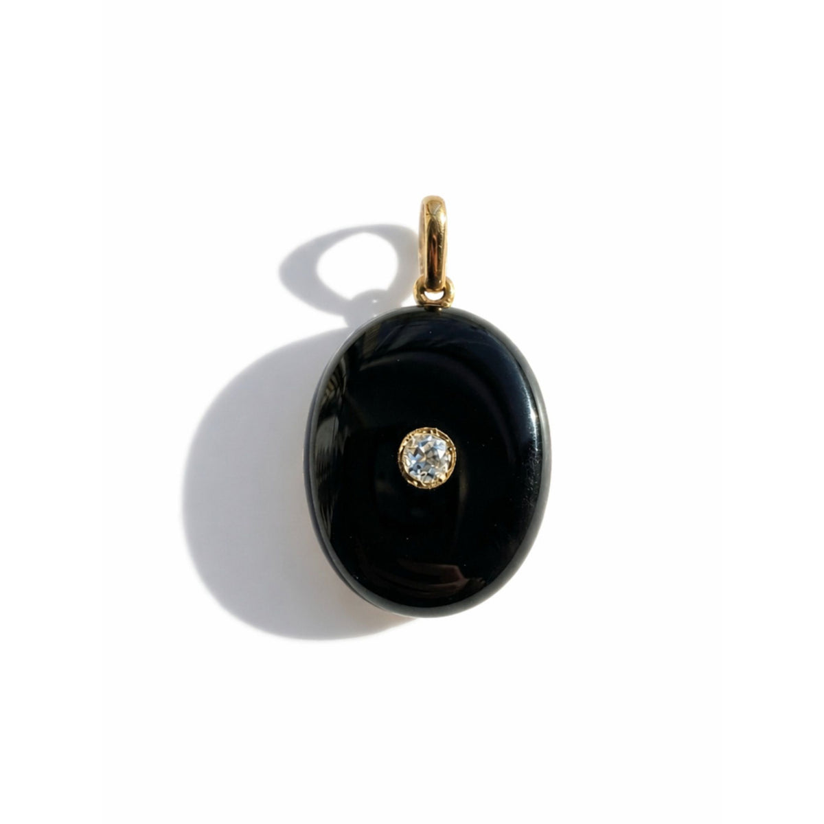 Onyx and Diamond Locket