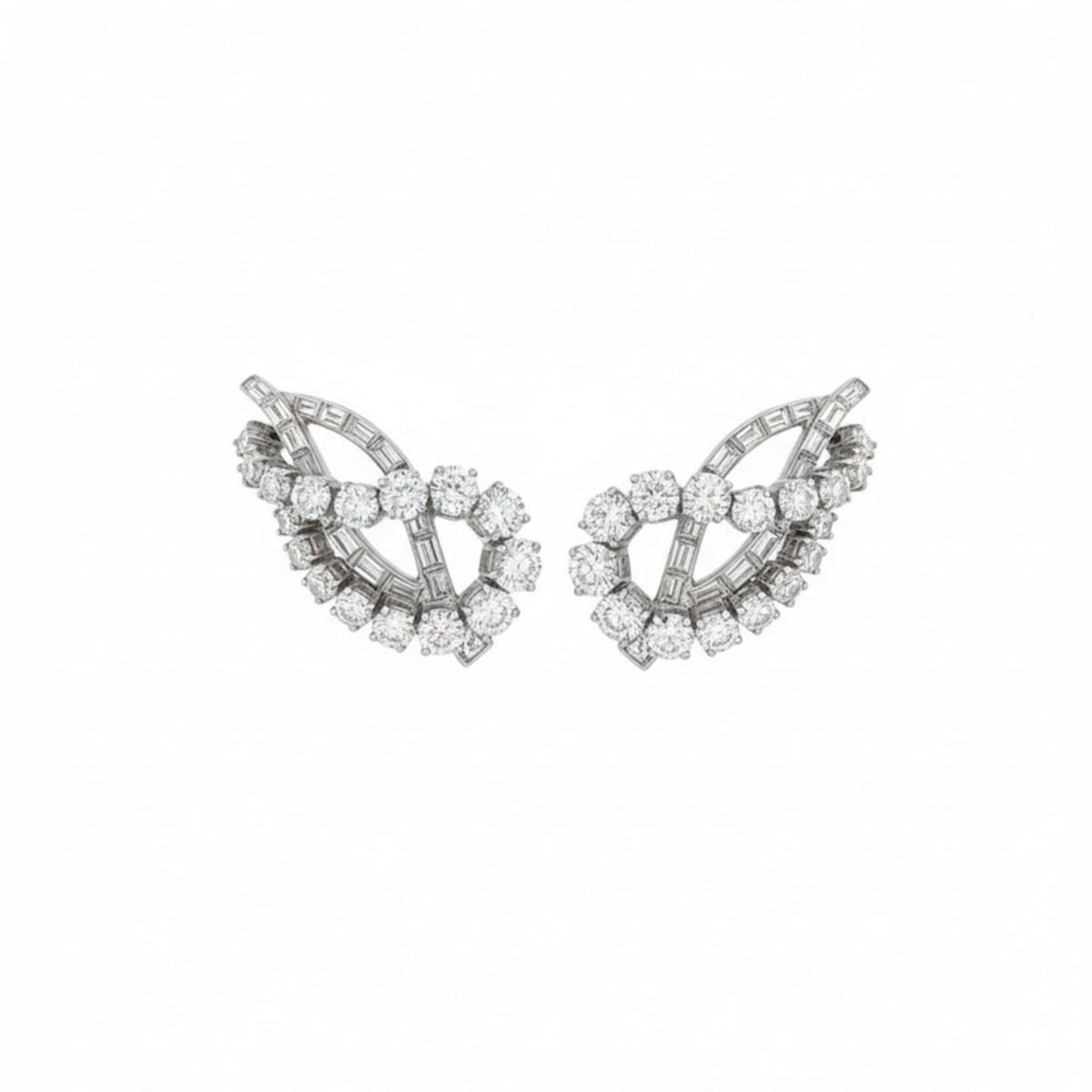 Pair of Diamond Earclips