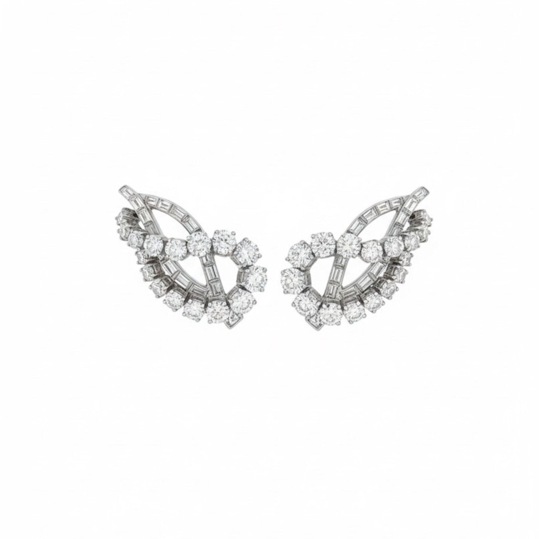 Pair of Diamond Earclips