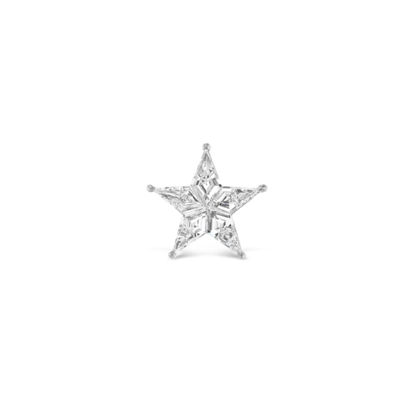 Celestial Star Stud in White Gold with Kite Diamonds