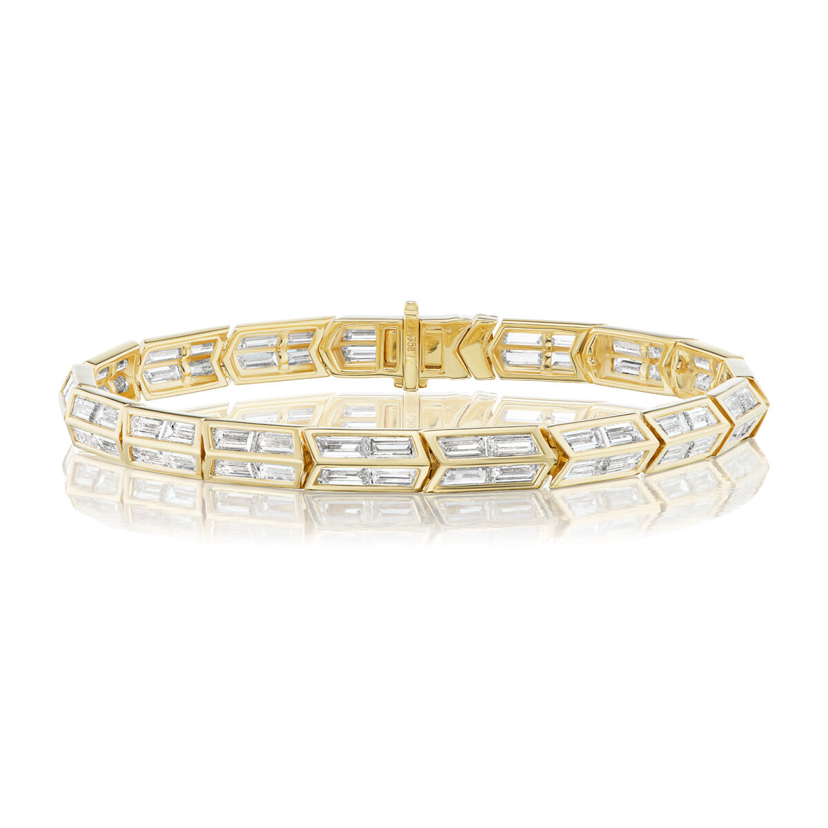 Chrysler Baguette Diamond Tennis Bracelet