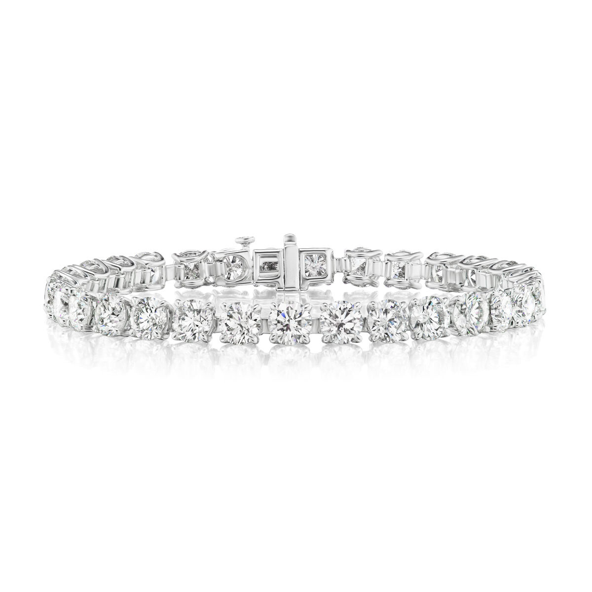 Round Brilliant Diamond Tennis Bracelet