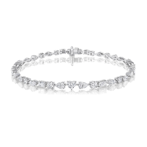 East-West Mixed Shape Tennis Bracelet