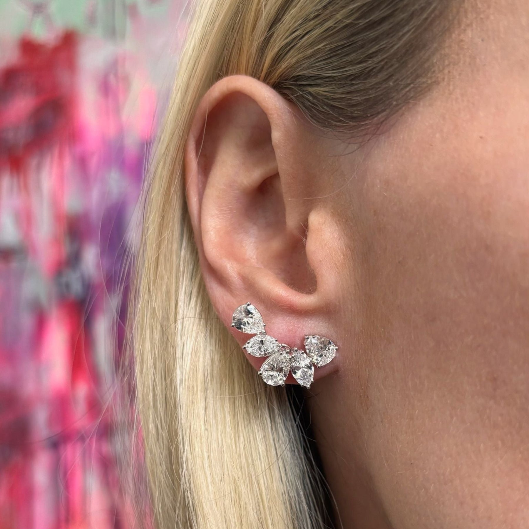 Pair of Diamond Earclips