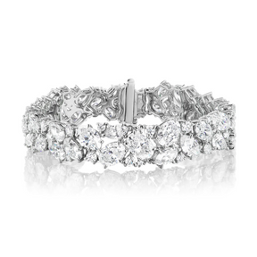 Cluster Diamond Evening Bracelet