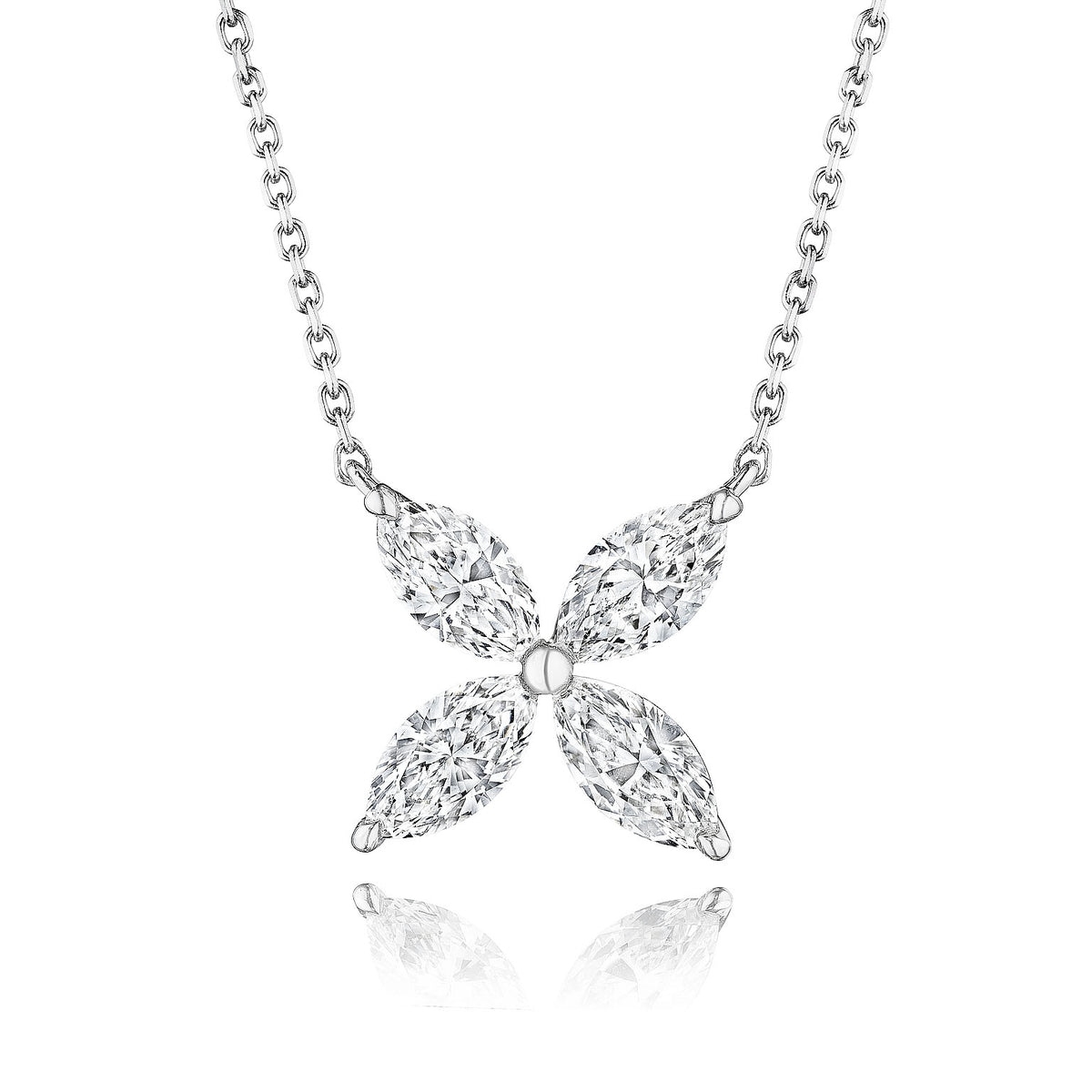 Marquise Diamond Wildflower Pendant