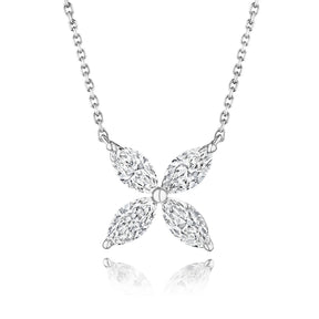 Marquise Diamond Wildflower Pendant